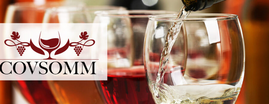 COVSOMM Logo and Wine Glasses